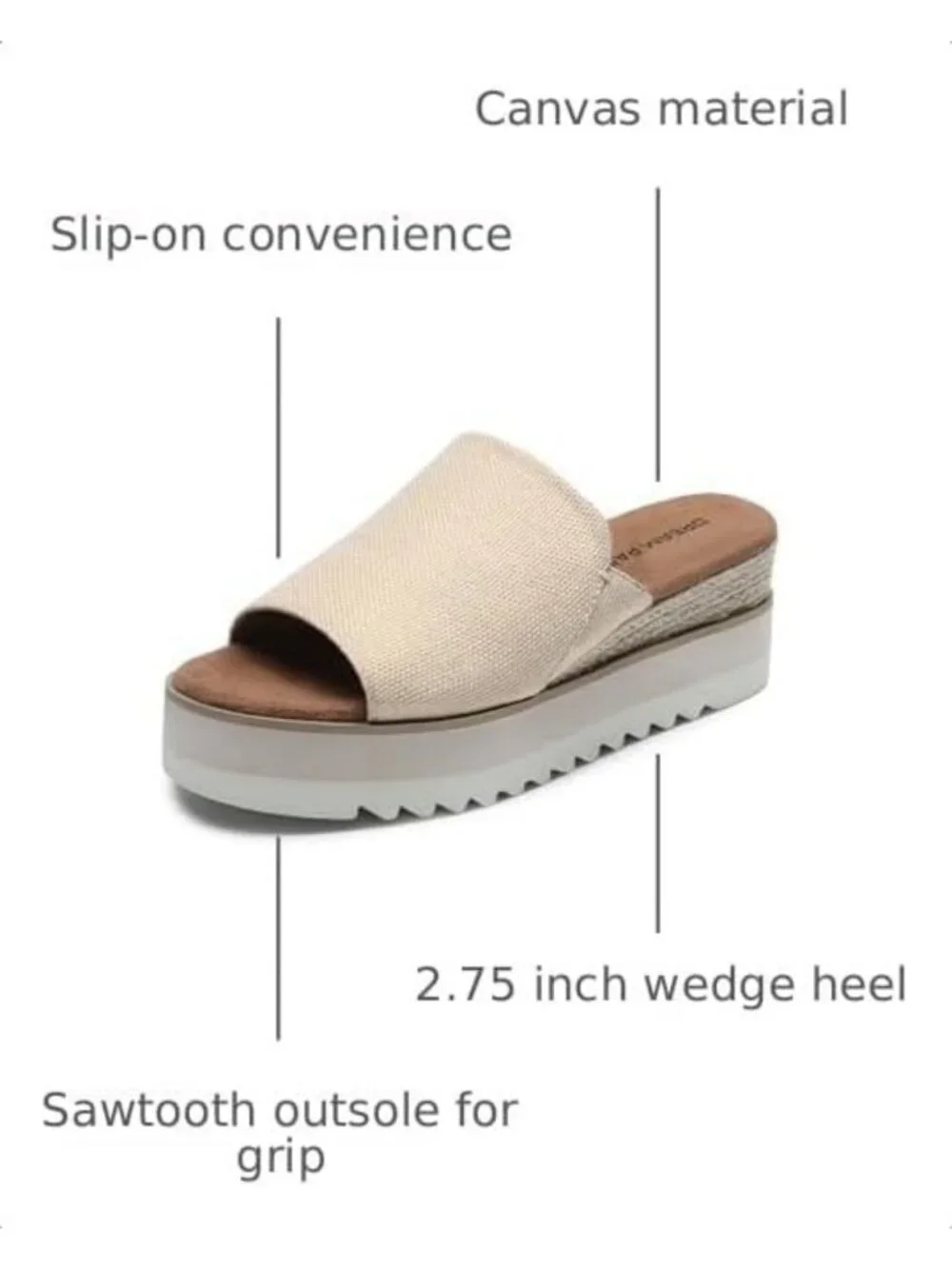 Stylish Platform Espadrille Sandals | Boho Wedge Slip-On Summer Slides for Women